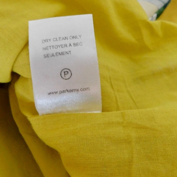 PARKER Coraline Skirt Yellow Floral Ruffles Lemon Wildflower Poplin Size 6 - Picture 15 of 16